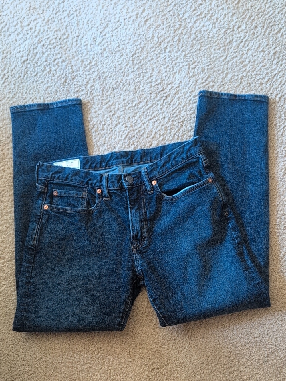GAP Dark Blue Straight Leg Jeans
